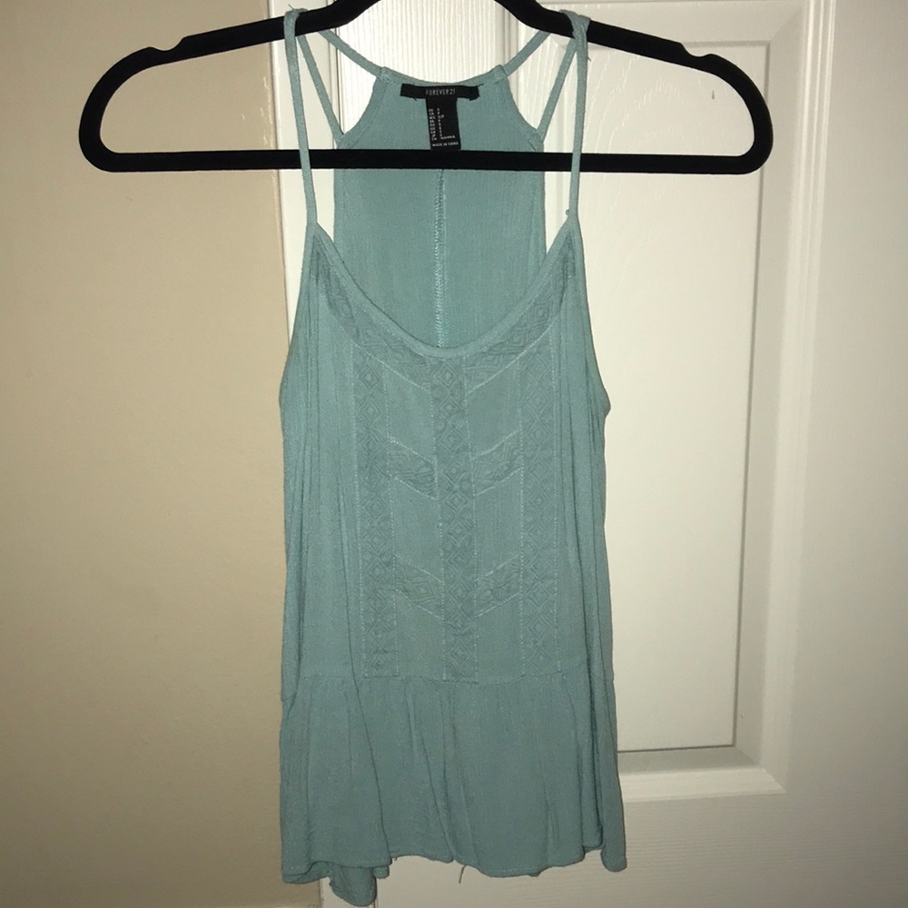 Forever 21 blue tank top